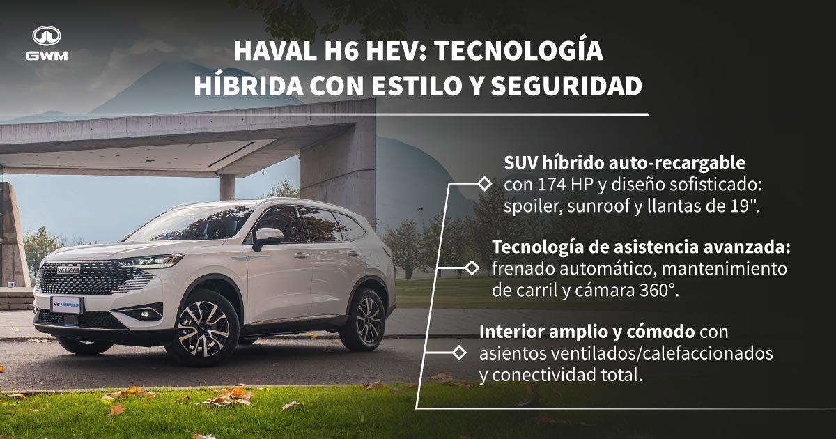 SUV Haval H6 estacionado en ciudad.